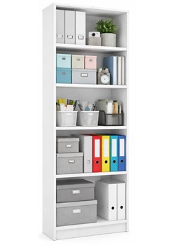 Regał Słupek Biały Na Książki 50 Cm B4-F41 ze sklepu Edinos.pl w kategorii Regały i witryny - zdjęcie 189241819