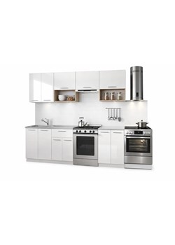 Zestaw mebli kuchennych - biały połysk + dąb sonoma 45x12x4 Z4-B65 ze sklepu Edinos.pl w kategorii Zestawy mebli kuchennych - zdjęcie 189241828