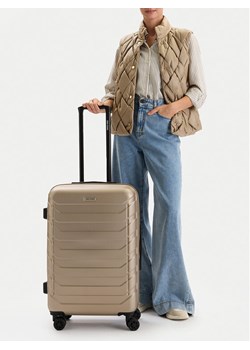 Walizka średnia GINO ROSSI GIN-M-002-05-GOLD Złoty ze sklepu eobuwie.pl w kategorii Walizki - zdjęcie 189241865