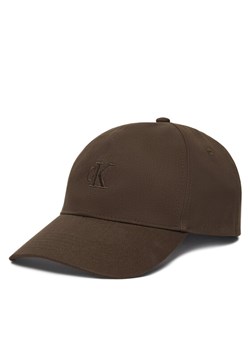 Czapka z daszkiem Calvin Klein Monogram Embroidery Baseball Cap LV04G5002G Brązowy ze sklepu eobuwie.pl w kategorii Czapki z daszkiem męskie - zdjęcie 189241957