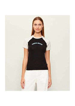 Guess Jeans T-shirt RAGLAN | Slim Fit ze sklepu Gomez Fashion Store w kategorii Bluzki damskie - zdjęcie 189242836