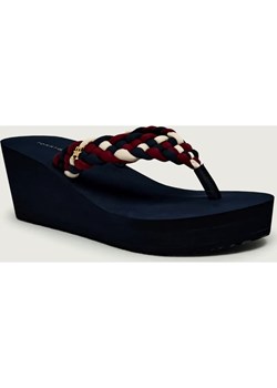 Tommy Hilfiger Japonki WEDGE BRAIDED SUMMER ze sklepu Gomez Fashion Store w kategorii Klapki damskie - zdjęcie 189243939