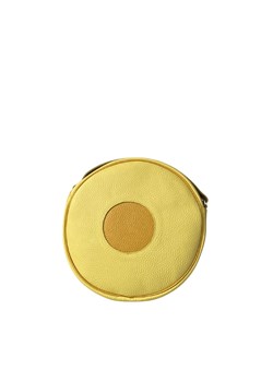 -żółta torebka damska skórzana na ramię  Round ze sklepu Słoń Torbalski w kategorii Listonoszki - zdjęcie 189244168