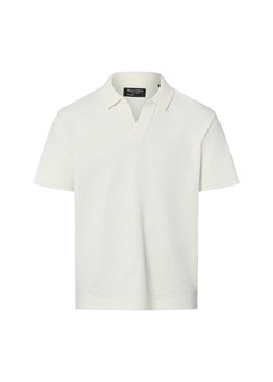 Marc O'Polo Męska koszulka polo Mężczyźni Bawełna (100%) écru wypukły wzór tkaniny ze sklepu vangraaf w kategorii T-shirty męskie - zdjęcie 189244268