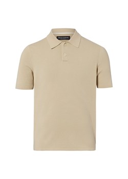 Marc O'Polo Męska koszulka polo Mężczyźni Bawełna (100%) beżowy jednolity ze sklepu vangraaf w kategorii T-shirty męskie - zdjęcie 189244269