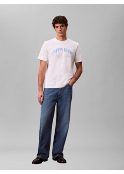 Calvin Klein Jeans Koszulka męska Mężczyźni Bawełna (100%) écru nadruk ze sklepu vangraaf w kategorii T-shirty męskie - zdjęcie 189244306