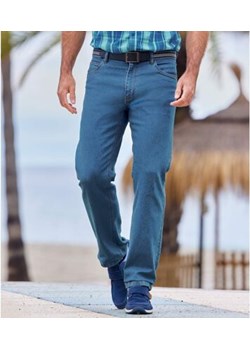 Niebieskie jeansy regular ze stretchem ze sklepu Atlas For Men w kategorii Jeansy męskie - zdjęcie 189244418