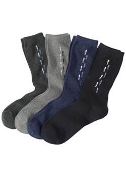 Zestaw 4 par skarpet  w ozdobne wzory ze sklepu Atlas For Men w kategorii Skarpetki męskie - zdjęcie 189244449