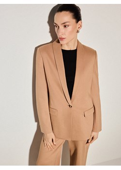 Mohito - Beżowa marynarka - beżowy ze sklepu Mohito w kategorii Marynarki damskie - zdjęcie 189244755