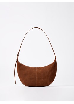 Mohito - Skórzana torebka - brązowy ze sklepu Mohito w kategorii Listonoszki - zdjęcie 189245045