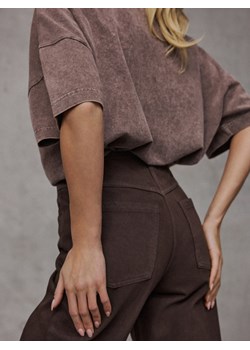 Mohito - Jeansy straight - ciemnobrązowy ze sklepu Mohito w kategorii Jeansy damskie - zdjęcie 189245168