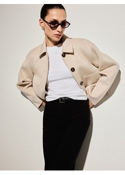 Mohito - Kurtka z wełną - beżowy ze sklepu Mohito w kategorii Kurtki damskie - zdjęcie 189245176