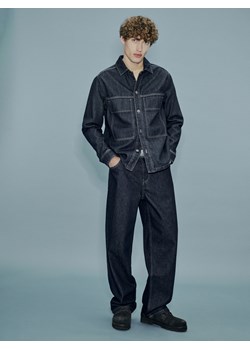 Reserved - Jeansowa koszula comfort fit - granatowy ze sklepu Reserved w kategorii Koszule męskie - zdjęcie 189245548