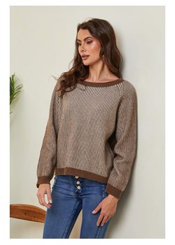 Joséfine Sweter "Barcs" w kolorze brązowym ze sklepu Limango Polska w kategorii Swetry damskie - zdjęcie 189248096