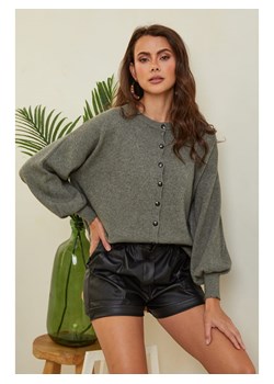 So Cachemire Kardigan "Hatvan" w kolorze khaki ze sklepu Limango Polska w kategorii Swetry damskie - zdjęcie 189248327