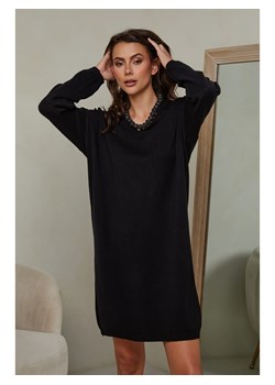 Joséfine Sukienka dzianinowa "Ibrany" w kolorze czarnym ze sklepu Limango Polska w kategorii Sukienki - zdjęcie 189248387