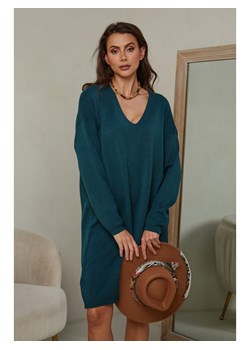 Joséfine Sukienka dzianinowa "Ibrany" w kolorze morskim ze sklepu Limango Polska w kategorii Sukienki - zdjęcie 189248397