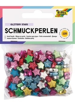 folia PAPER Koraliki biżuteryjne "GLITTERY STARS" w różnych kolorach ze sklepu Limango Polska w kategorii Zabawki - zdjęcie 189248806