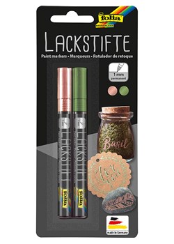 folia PAPER Lakiery (2 szt.) w kolorze różowozłotym i oliwkowym w sztyfcie ze sklepu Limango Polska w kategorii Zabawki - zdjęcie 189248819