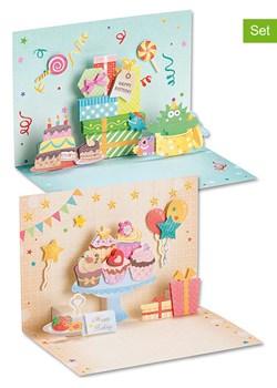 folia PAPER Zestaw "Birthday 3D PopUp cards" do rękodzieła - 5+ ze sklepu Limango Polska w kategorii Zabawki - zdjęcie 189248939