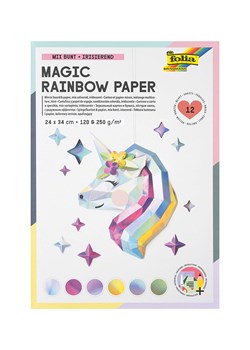 folia PAPER Kolorowy papier (12 szt.) - 34 x 24 cm ze sklepu Limango Polska w kategorii Akcesoria biurowe - zdjęcie 189248946