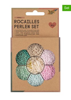 folia PAPER Zestaw koralików w kolorze turkusowo-jasnoróżowym - 90 g ze sklepu Limango Polska w kategorii Zabawki - zdjęcie 189248976