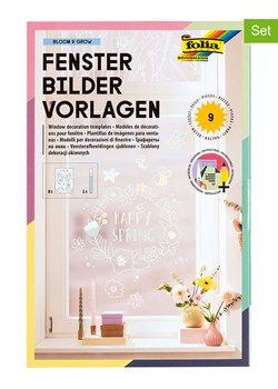 folia PAPER Zestaw "Bloom&amp;Grow" w kolorze białym do dekoracji okien ze sklepu Limango Polska w kategorii Zabawki - zdjęcie 189249309