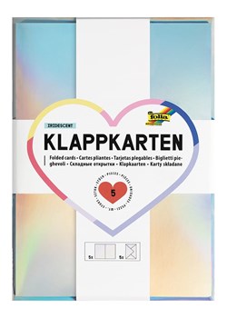 folia PAPER Karty składane w różnych kolorach - 10,5 x 15 cm ze sklepu Limango Polska w kategorii Zabawki - zdjęcie 189249529