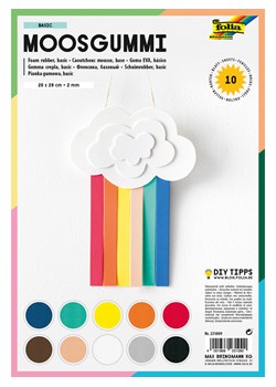 folia PAPER Pianka gumowa (10 szt.) "Basic" w różnych kolorach - 29 x 20 cm ze sklepu Limango Polska w kategorii Zabawki - zdjęcie 189249536