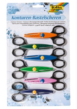 folia PAPER Nożyczki (6 szt.) w różnych kolorach do konturów ze sklepu Limango Polska w kategorii Zabawki - zdjęcie 189249655