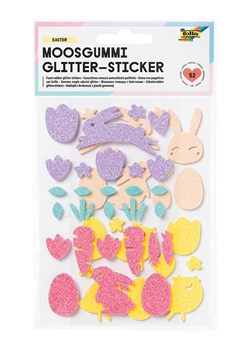 folia PAPER Naklejki brokatowe (52 szt.) "Easter" z pianki gumowej - 4+ ze sklepu Limango Polska w kategorii Zabawki - zdjęcie 189249715