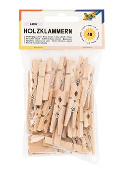 folia PAPER Drewniane klamerki (48 szt.) w kolorze beżowym ze sklepu Limango Polska w kategorii Zabawki - zdjęcie 189249817