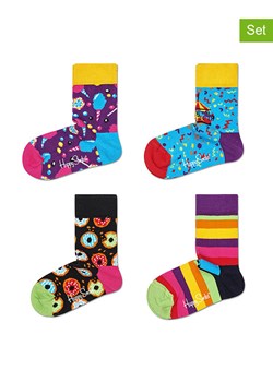 Happy Socks Skarpety (4 pary) "Cats &amp; Dogs" ze wzorem ze sklepu Limango Polska w kategorii Skarpetki dziecięce - zdjęcie 189249929