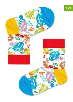 Happy Socks Skarpety (2 pary) ze wzorem ze sklepu Limango Polska w kategorii Skarpetki dziecięce - zdjęcie 189249939