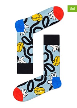Happy Socks Skarpety (2 pary) w kolorze błękitnym ze wzorem ze sklepu Limango Polska w kategorii Skarpetki męskie - zdjęcie 189249959