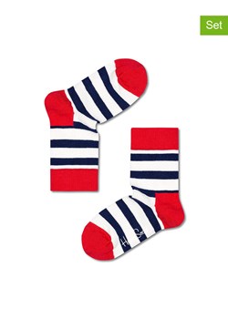 Happy Socks Skarpety (2 pary) "Stripe" ze wzorem ze sklepu Limango Polska w kategorii Skarpetki dziecięce - zdjęcie 189250145