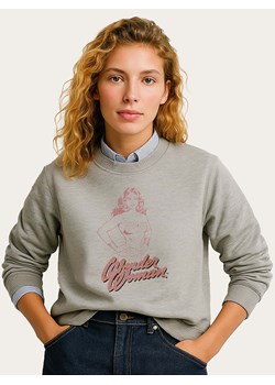 WOOOP Bluza "Wonder Woman Pink" w kolorze szarym ze sklepu Limango Polska w kategorii Bluzy damskie - zdjęcie 189250877