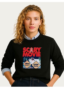 WOOOP Bluza "Scary Movie Official Safety vs Death" w kolorze czarnym ze sklepu Limango Polska w kategorii Bluzy damskie - zdjęcie 189250887
