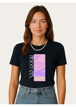 WOOOP Koszulka "Van Gogh" w kolorze granatowym ze sklepu Limango Polska w kategorii Bluzki damskie - zdjęcie 189250895