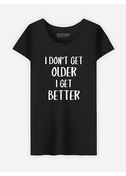 WOOOP Koszulka "I don't get older I get better" w kolorze czarnym ze sklepu Limango Polska w kategorii Bluzki damskie - zdjęcie 189250976