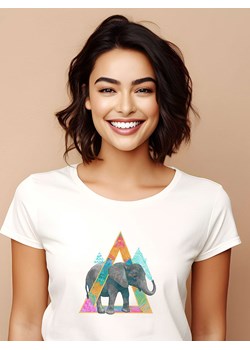 WOOOP Koszulka "Elephant" w kolorze białym ze sklepu Limango Polska w kategorii Bluzki damskie - zdjęcie 189251049