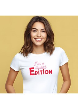 WOOOP Koszulka "I´m a limited edition" w kolorze białym ze sklepu Limango Polska w kategorii Bluzki damskie - zdjęcie 189251078
