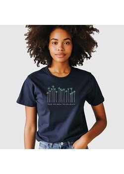 WOOOP Koszulka "Take me back to holidays" w kolorze granatowym ze sklepu Limango Polska w kategorii Bluzki damskie - zdjęcie 189251096