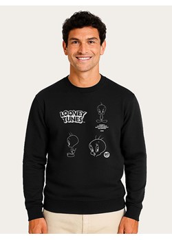 WOOOP Bluza "Looney Tunes Tweety 80th Outline" w kolorze czarnym ze sklepu Limango Polska w kategorii Bluzy męskie - zdjęcie 189251137