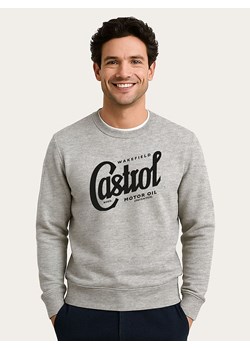 WOOOP Bluza "Castrol" w kolorze szarym ze sklepu Limango Polska w kategorii Bluzy męskie - zdjęcie 189251145