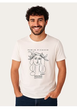 WOOOP Koszulka "Picasso War &amp; Peace" w kolorze białym ze sklepu Limango Polska w kategorii T-shirty męskie - zdjęcie 189251166