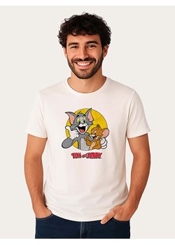 WOOOP Koszulka "Tom and Jerry Thumbs Up" w kolorze białym ze sklepu Limango Polska w kategorii T-shirty męskie - zdjęcie 189251168