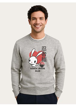 WOOOP Bluza "Torc Ramen Lovers Club Bunny" w kolorze szarym ze sklepu Limango Polska w kategorii Bluzy męskie - zdjęcie 189251196