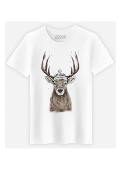 WOOOP Koszulka "Let's Go Outside" w kolorze białym ze sklepu Limango Polska w kategorii T-shirty męskie - zdjęcie 189251215