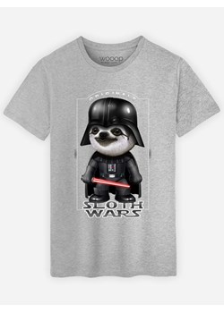 WOOOP Koszulka "Sloth Wars" w kolorze szarym ze sklepu Limango Polska w kategorii T-shirty męskie - zdjęcie 189251219